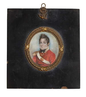 
	
		R C Woolnough, 
		British act 1801-1804- 
		 
		Portrait miniature of Colonel Mosley,...