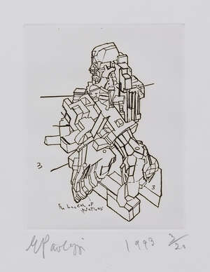 
	
		Sir Eduardo Paolozzi CBE RA, 
		Scottish 1924-2005-
		 
		The Wealth of Nations,...