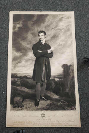 
	
		Samuel William Reynolds, 
		British 1773-1885
		 
		Sir Thomas Dyke Acland Bart, Late...
