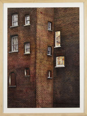 
	
		Frank Laws,
		British b.1982-
		 
		Urswick Road, 2009;
		 
		ink and acrylic in colours...