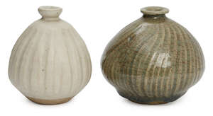 
	
		Katherine Pleydell-Bouverie (1895-1985), a stoneware vase 
		c. 1940-60, impressed seal...