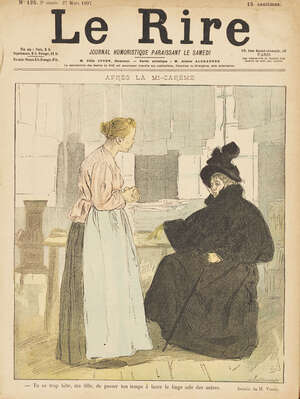 
	
		Le Rire Journal Humoristique, 
		 
		Satirical publication from no. 125, 27 March 1897-...