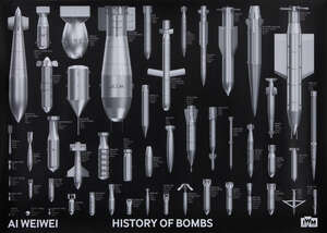 
	
		Ai Weiwei, 
		Chinese b.1957-
		 
		History of Bombs, 2020;
		 
		offset lithograph on...