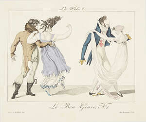 
	
		After Pierre La Mesangere, 
		French 1761-1831- 
		 
		Le Bon Genre: Observations sur...
