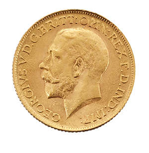 
	
		A George V sovereign, 1912

	


