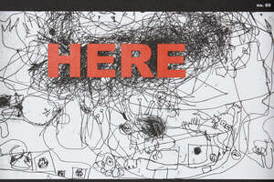 
	
		Elizabeth Price,
		British b. 1966-
		 
		Here, 2012;
		 
		risograph in colours on...