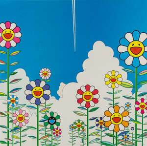 
	
		Takashi Murakami, Japanese b.1962-
		 
		Vapor trail, offset lithograph on smooth wove,...
