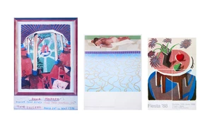 After David Hockney OM CH RA,&nbsp;British b.1937-&nbsp;Fiesta, Sunbather, Moving images;&nbsp;three offset...