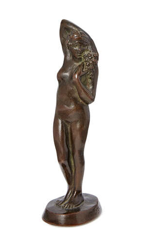 
	
		Apel, an American small patinated bronze figure of a naked woman
		c.1930, signed Apel,...