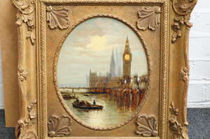 
	
		Francis Moltino, 
		Italian 1818-1874-
		 
		View of the Palace of Westminster, Big...