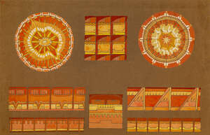 
	
		Georgette Vanier, (French), 'Cretonne', gouache on paper, 
		c.1930, signed 'G.vanier' &...