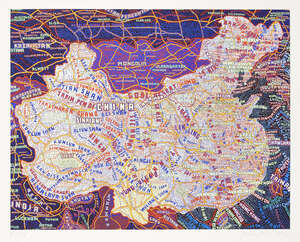 
	
		Paula Scher, 
		American b.1948- 
		 
		China, 2013; 
		 
		screenprint in colours on...