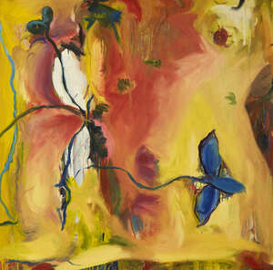 
	
		Anthony Daley, 
		British b.1960- 
		Yellow Option, 1991; 
		oil on canvas, 98.5x98.5cm,...