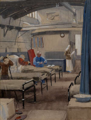 
	
		Ernest Procter NEAC ARA, 
		British 1885-1935 - 
		&nbsp;
		Belgian Civilian Cases, 1917;...