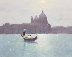
	
		Stephen Brown RBA,
		British b. 1947-
		 
		The Salute;
		 
		oil on board, signed...