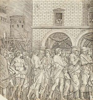 
	
		After Andrea Mantegna, 
		Italian 1431-1506- 
		 
		The Senators, from the Triumph of...