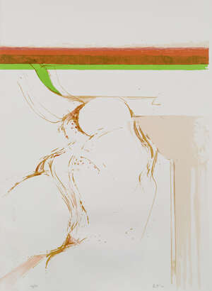 
	
		Adrian Heath,
		British 1920-1992-
		 
		Untitled, 1973;
		 
		lithograph in colours on...