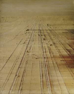 
	
		Melanie Comber, 
		British b.1970- 
		 
		View, 2005; 
		 
		oil and pigment on canvas,...