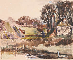 
	
		Edward Charles Prust, 
		British 1891-1978- 
		 
		Near Harefield, 1935; 
		 
		