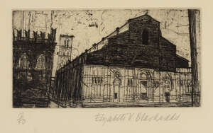 
	
		Dame Elizabeth Blackadder DBE RA RSA, 
		British b.1931-
		 
		Basilica San Petronio,...
