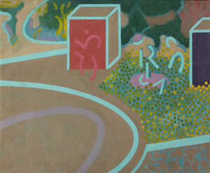 
	
		Michael Buhler, 
		British 1940-2009- 
		
		Three figures, 1979; 
		 
		oil on canvas,...