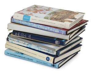 
	
		A collection of nine Chinese art reference books, to include: Sheaf, Colin, The Hatcher...