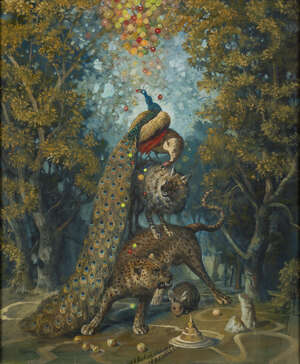 
	
		Julie Heffernan,
		American b.1956-
		 
		Study for Self Portrait as Fabulous...