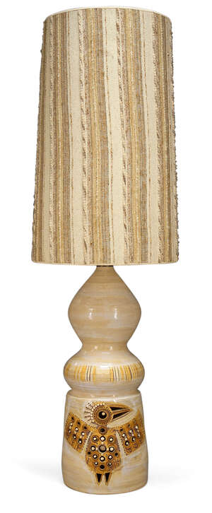 
	
		Georges Pelletier (French B.1938), a monumental ceramic and glazed floor lamp  
		