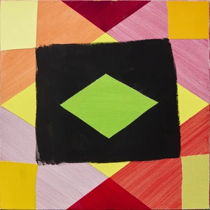 John Talbert McLean, British 1939-2019 - Imperator, 2009; acrylic on canvas, signed, titled and dated on the reverse 'John McLean Imperator 2009', 40.3 x 40