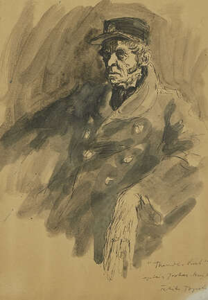 
	
		Feliks Topolski RA, 
		Polish/British 1907-1989-
		 
		Joshua Percy Parsons in...