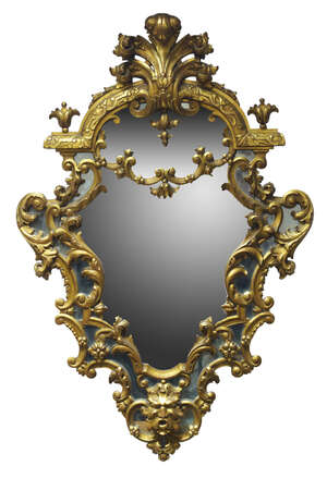 
	
		A pair of Venetian style carved giltwood mirrors, early 20th Century, the cresting...