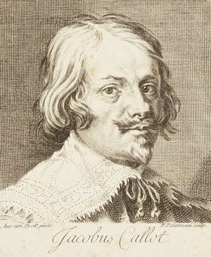 Francesco Polanzani, 
		Italian 1700-1783- 
		Jacobus Callot, after Anthony Van Dyke, c. 1748; 
		etching, with twelve other etchings of Portrait heads of m