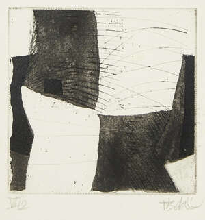 
	
		Hans Tisdall, 
		German/British 1910-1997-
		 
		Untitled abstract...