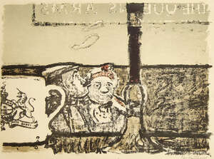 
	
		Ruskin Spear CBE RA, 
		British 1911-1990- 
		 
		Saloon Bar, 1953; 
		 
		lithograph in...