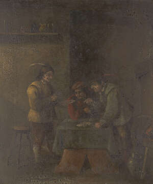 
	
		Manner of David Teniers the Younger, 
		early 19th century- 
		 
		Figures in a...