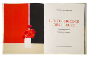 
	
		Bernard Cathelin,
		French 1919-2004-
		L' intelligence des fleurs, 1988;
		portfolio of 5...