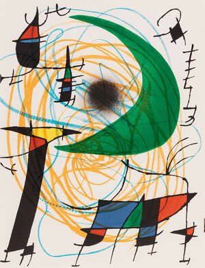 
	
		Joan Miró, 
		Spanish 1893-1983- 
		L'Astre Bleu, Le Soleil Rouge, La Lune Vert...