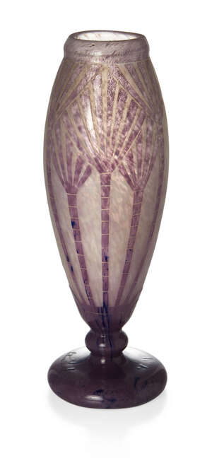 
	
		Charder Le Verre Francais (French), a cameo glass vase
		c.1930, signed in cameo...