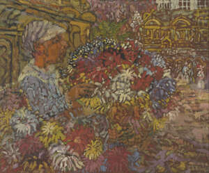 William D. Clyne,
Scottish 19221981-
Flower Seller;
oil on canvas, 64 x 76 cm
Provenance: the...