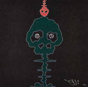 
	
		Takashi Murakami,
		Japanese b.1962-
		 
		Bokan- black, Bokan- camouflage pink, Lime...