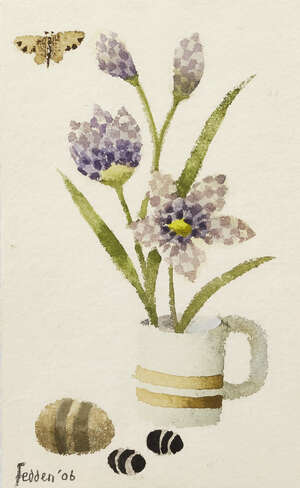 
	
		Mary Fedden OBE RA RWA, 
		British 19152012 - 
		 
		Still life with eggs and...