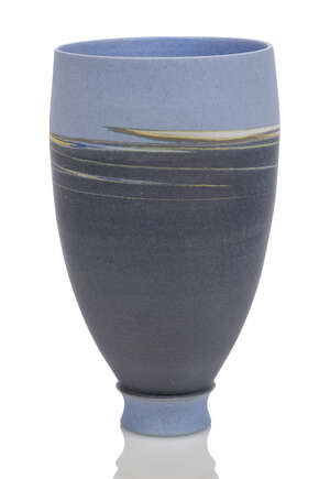 
	
		Rainer Doss (German 1941-2007), a porcelain vase  
		 
		c.1993, initialled and dated...