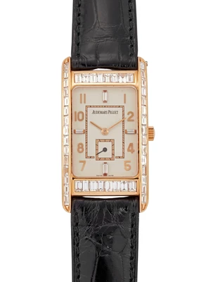 Audemars Piguet. An 18ct rose gold set manual wind wristwatch&nbsp;Edward Piguet, Reference D-74758,...