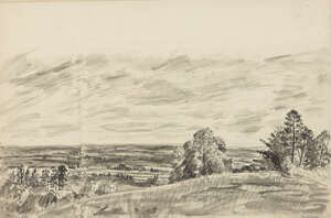 
	
		Barnett Freedman, 
		British 1901-1958 - 
		 
		Landscape; 
		 
		ink on paper,...