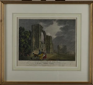 After Thomas Hearne,&nbsp;British 1744-1817-&nbsp;
St Mary's Abbey, York, and Fountains Abbey; together...