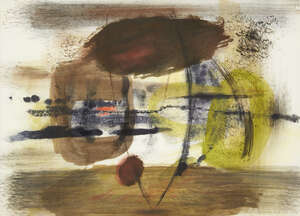 
	
		Clarke Hutton, 
		British 1898-1984- 
		Abstract watercolour compositions, 1963; 
		