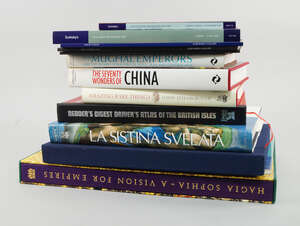 
	
		Pfeiffer, SJ Heinrich W, La Sistina svelata, together with a collection of books (a...