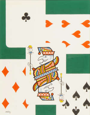 
	
		Francis Wilford-Smith, known as SMILBY, 
		 
		British 1927-2009- 
		 
		Joker and a...