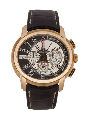 
	
		An 18ct. rose gold Millenary automatic chronograph wristwatch, by Audemars Piguet  the...