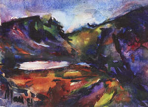 
	
		Leslie Marr, 
		British 1922-2021 - 
		 
		Harris, 1981; 
		 
		oil on paper, signed...